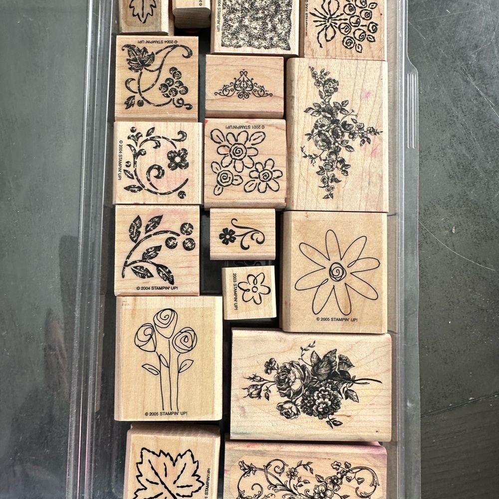 Stampin' Up! Floral and Nature Rubber Stamps Set